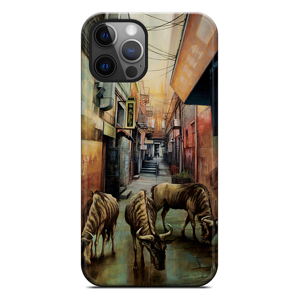 "Street of Three Beasts" -Levinson iPhone Case