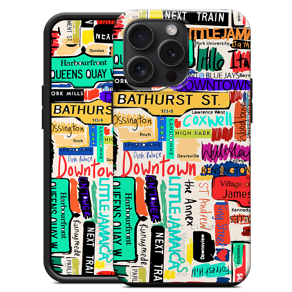 Toronto words iPhone Case