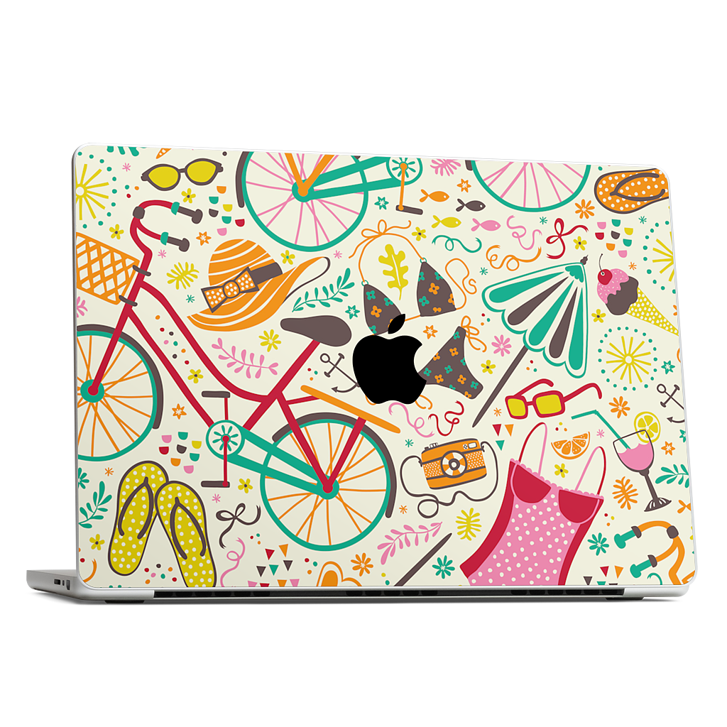 Seaside Cycle MacBook Skin