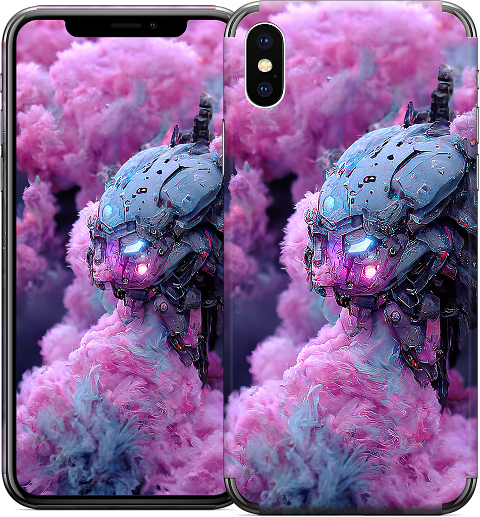 Cotton Candy Mechs iPhone Skin