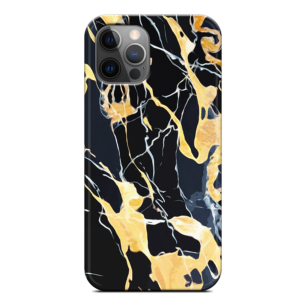 Black Marble iPhone Case