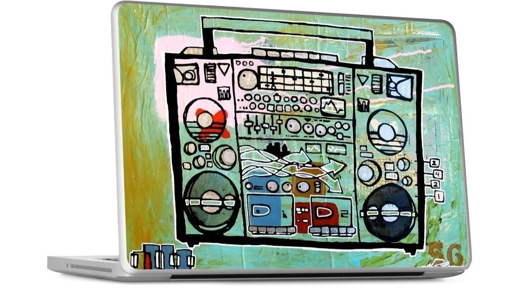 Ghetto Blaster MacBook Skin