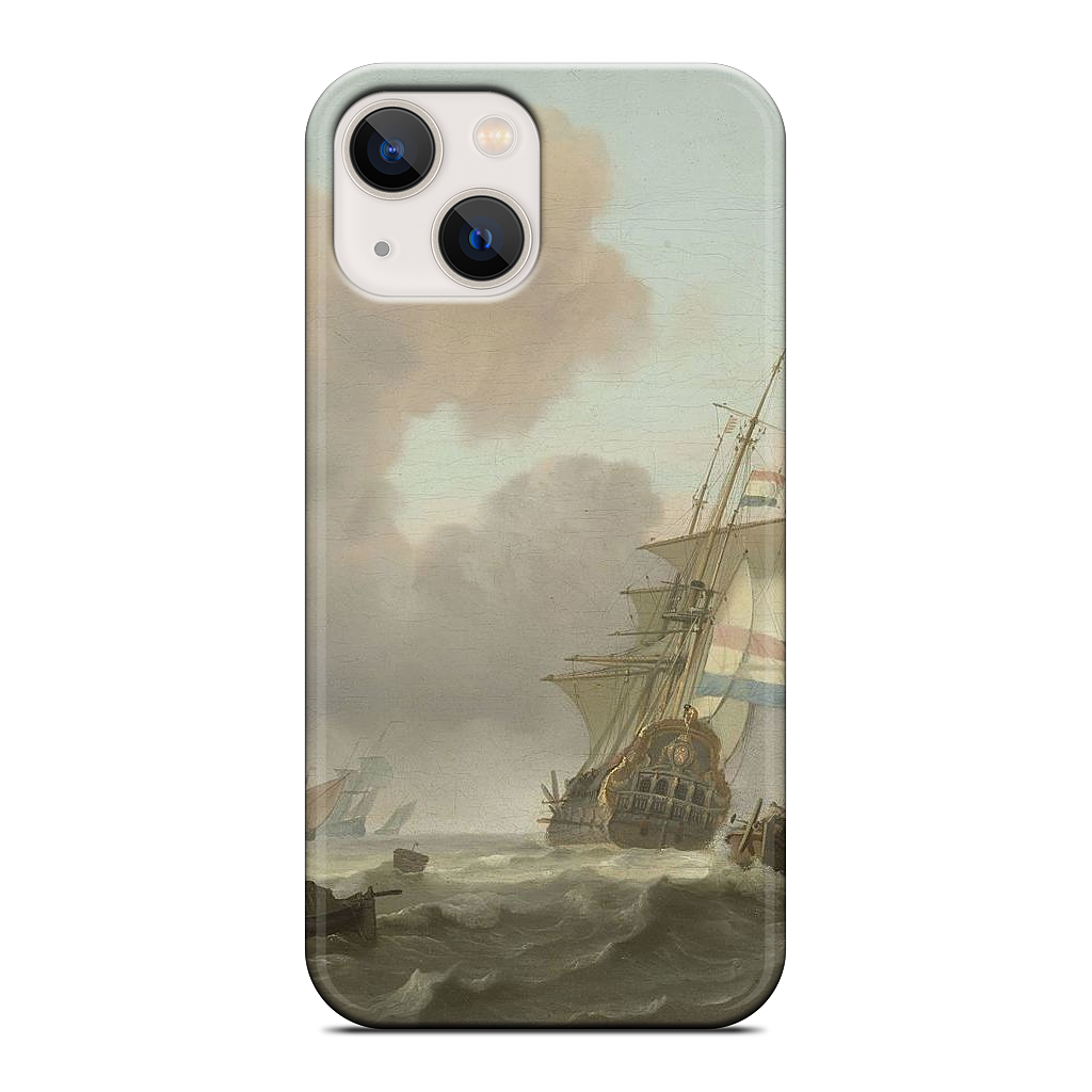 Ships in Choppy Sea iPhone Case