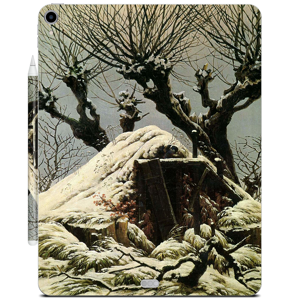 Snowy Cottage iPad Skin