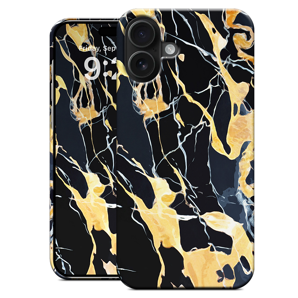 Black Marble iPhone Case