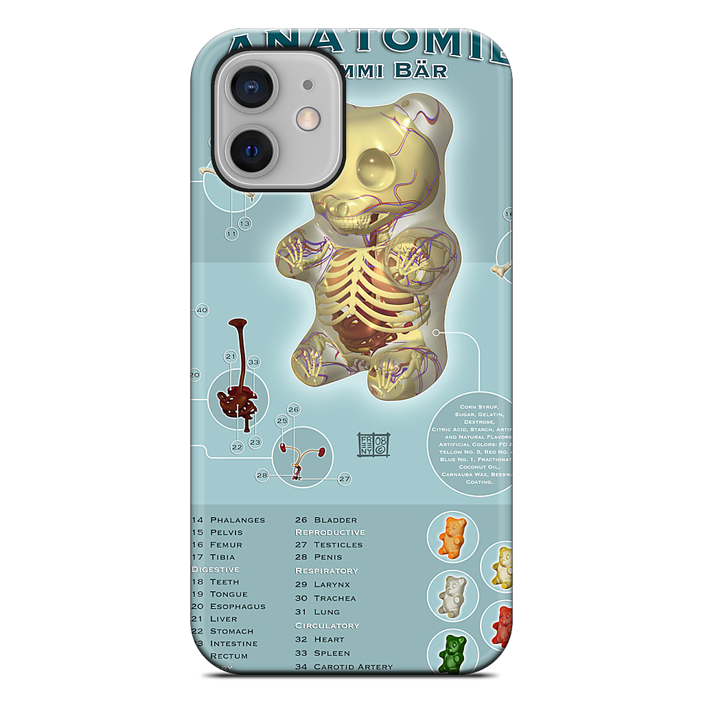 Gummi Anatomie iPhone Case