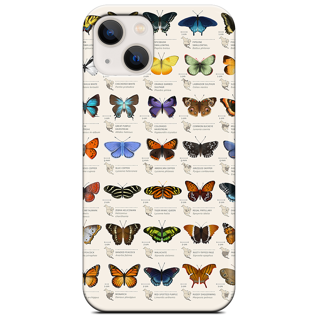 42 North American butterflies iPhone Case