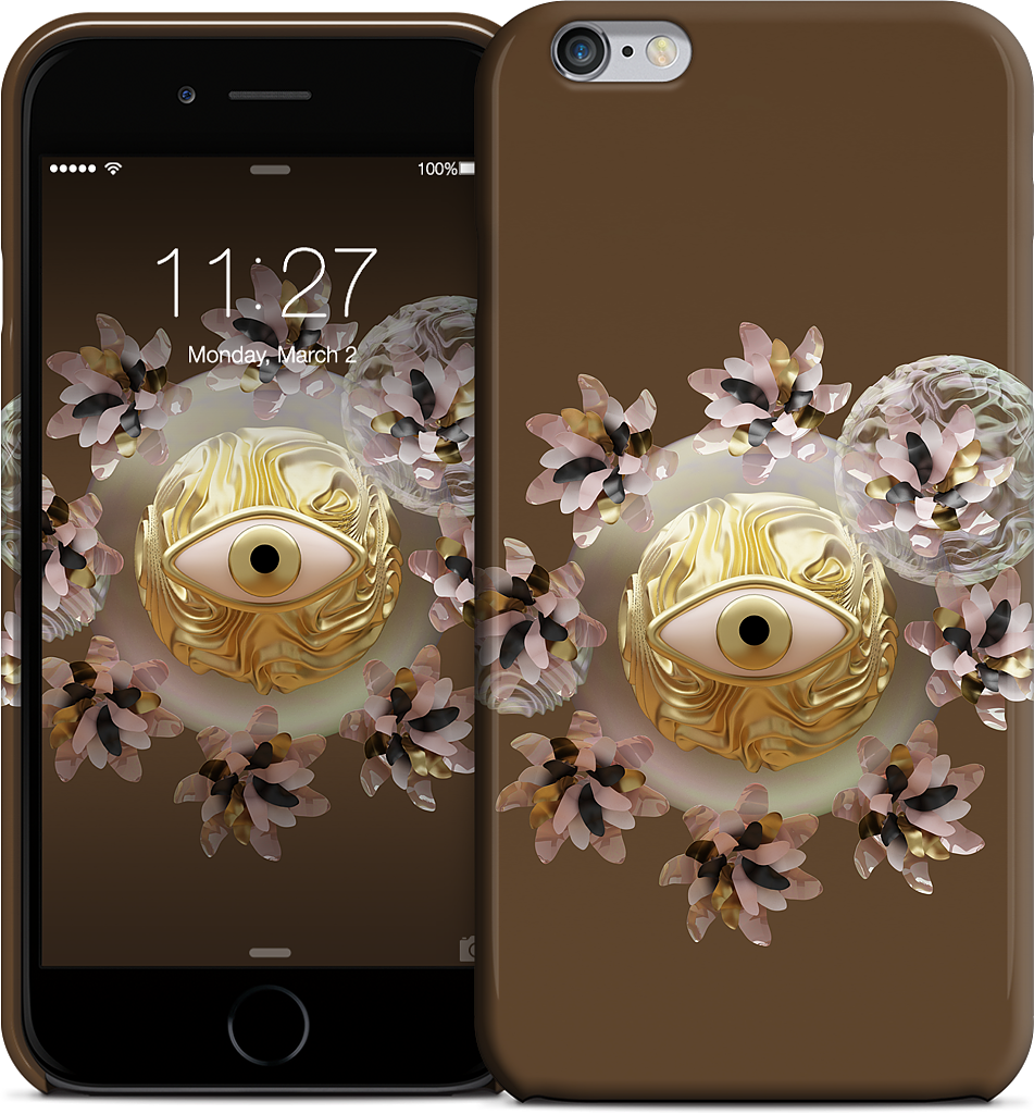 Golden Flowers iPhone Case