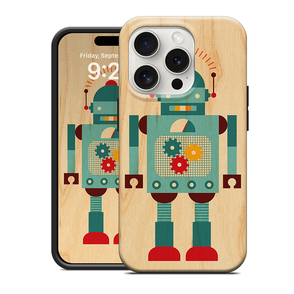 Blue Robot iPhone Case
