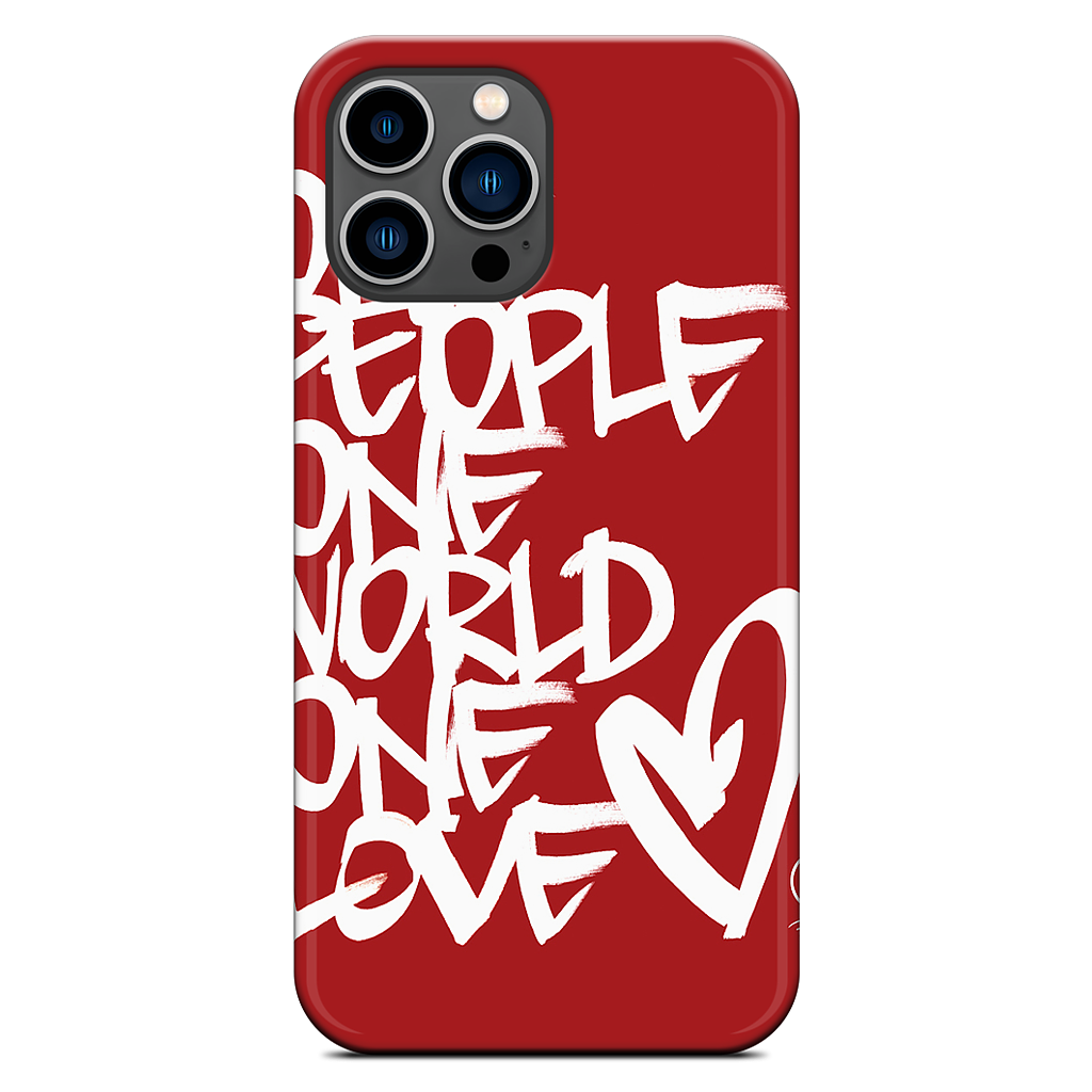 One People, One World, One Love iPhone Case