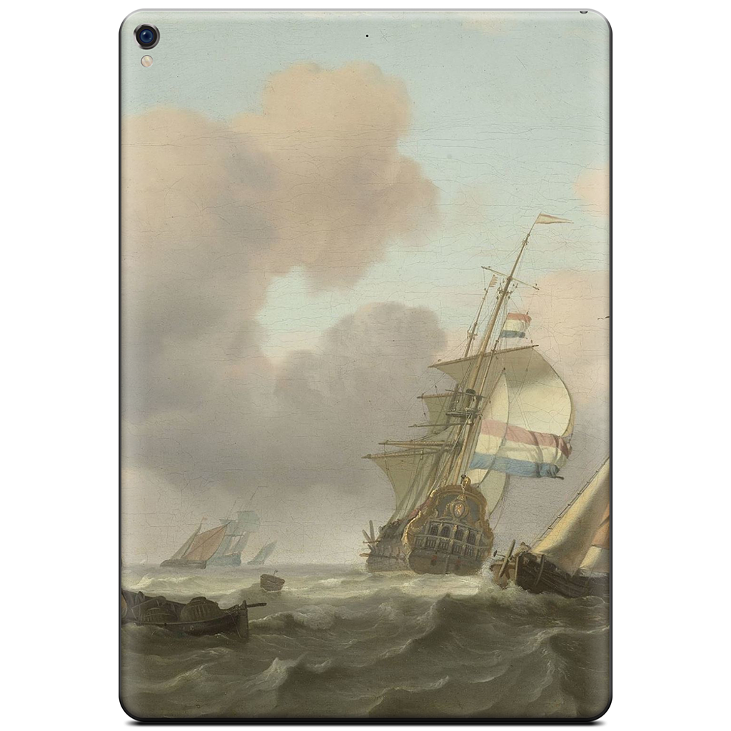 Ships in Choppy Sea iPad Skin