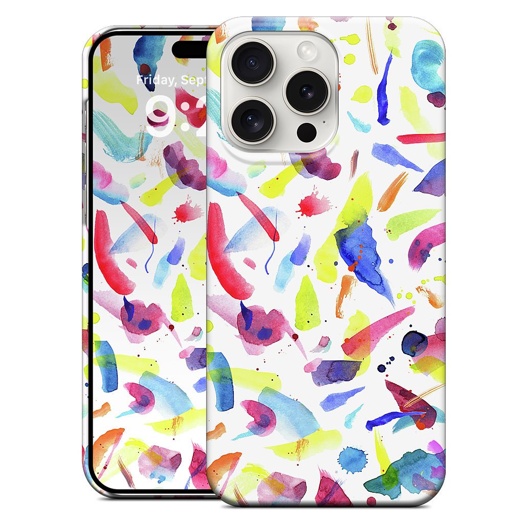 Watercolor Summer Brushstrokes iPhone Case