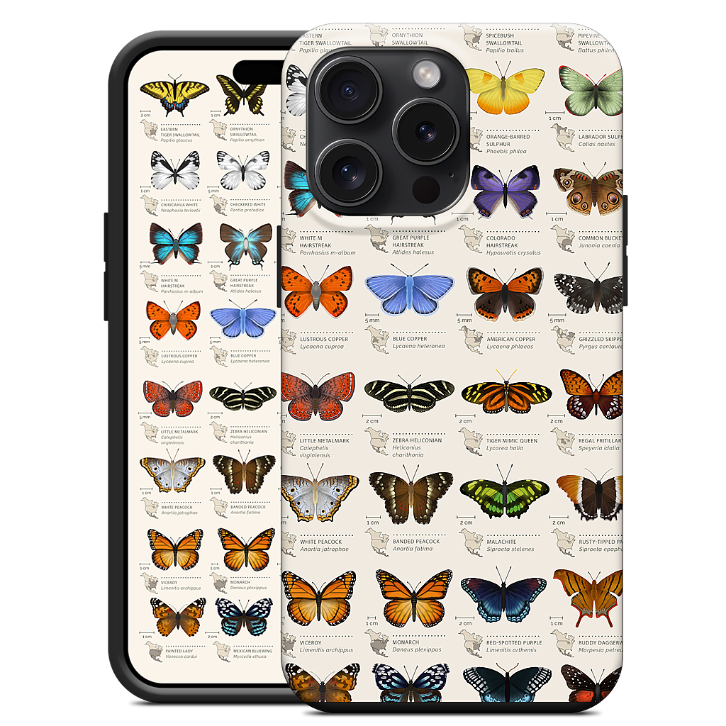 42 North American butterflies iPhone Case