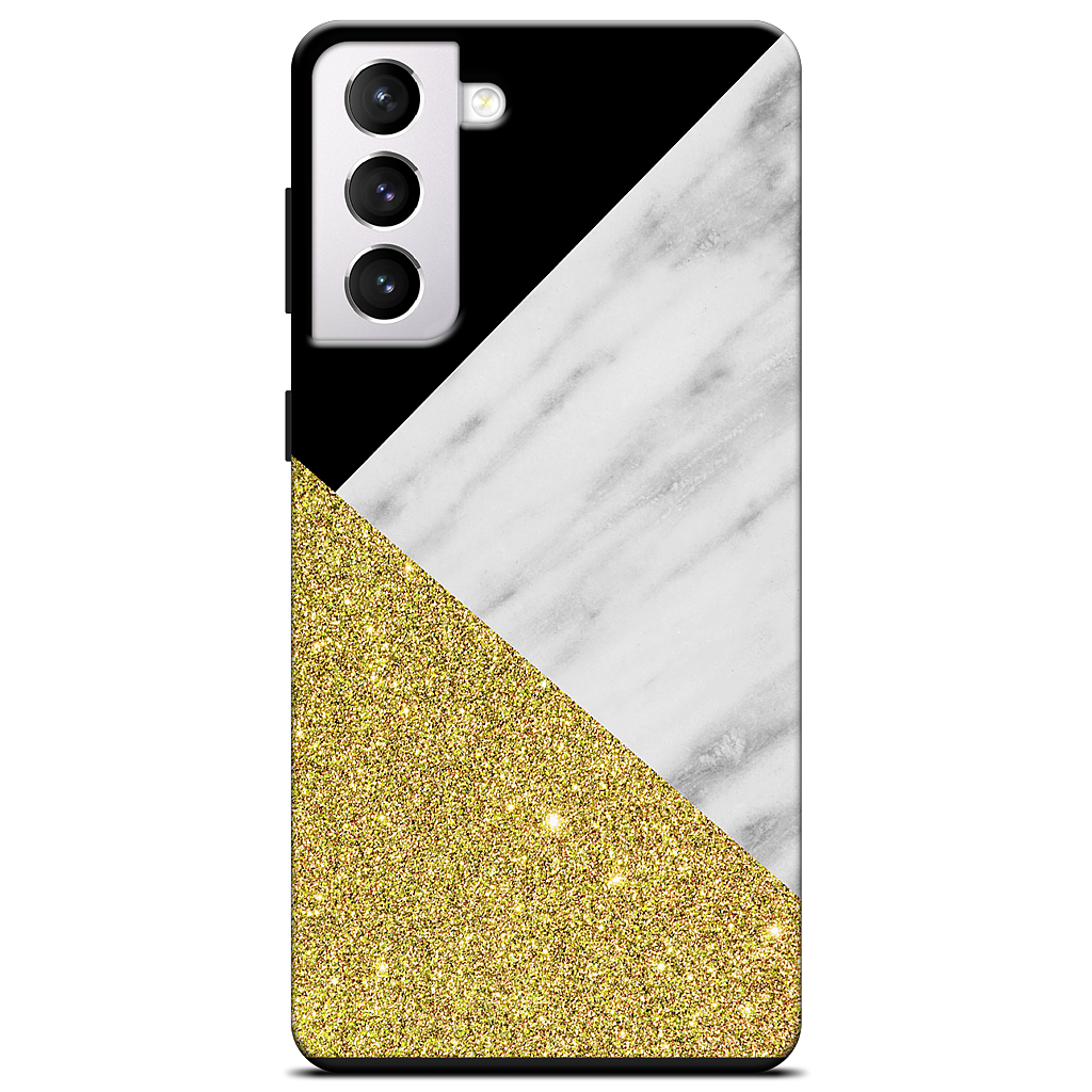 Gold and Real Italian Marble Collage Samsung Case