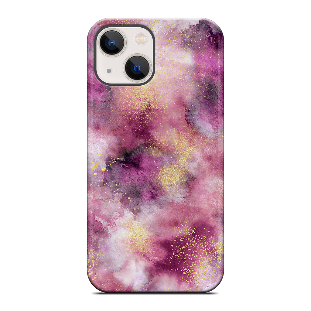 Watercolor Marble Pink Gold iPhone Case
