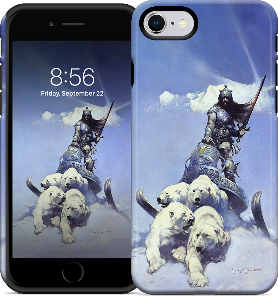 Silver Warrior iPhone Case