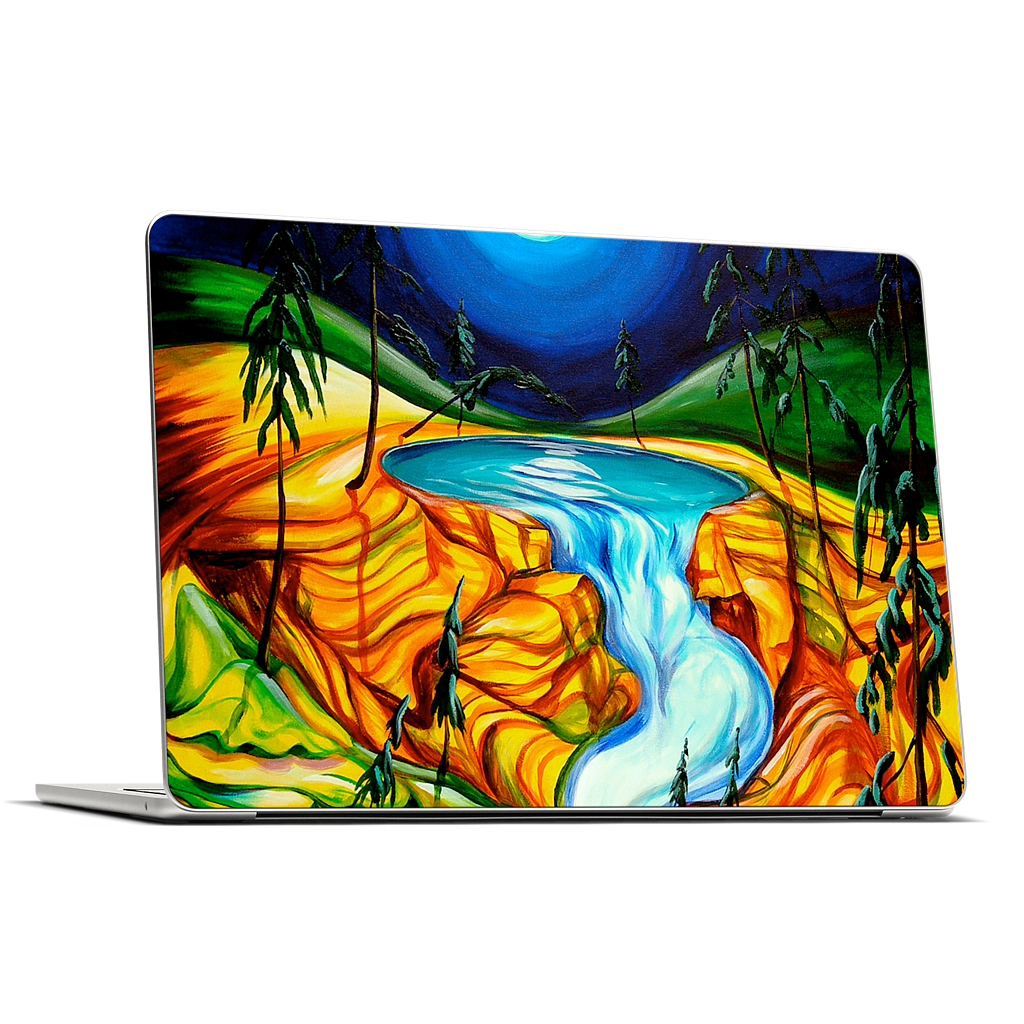 Cup Of Life Athabasca Falls Jasper MacBook Skin