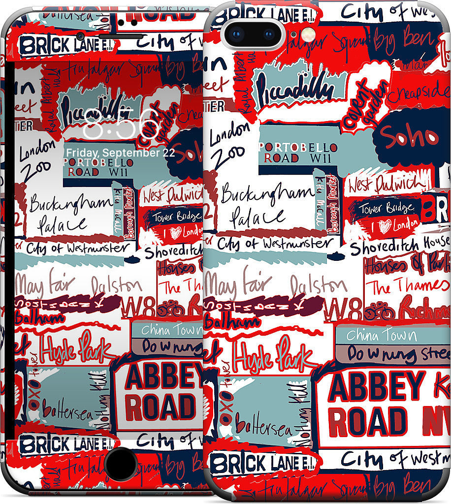 London Words iPhone Skin