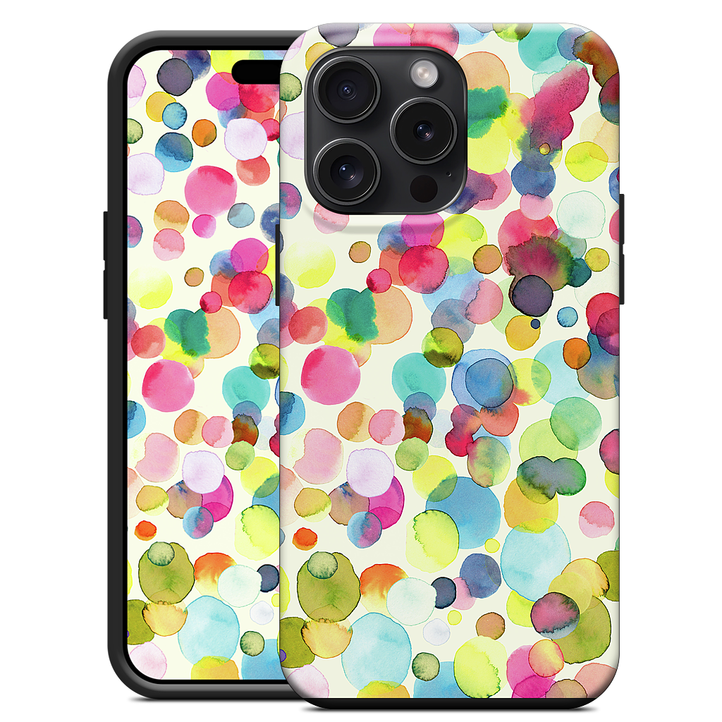 Watercolor Colorful Drops iPhone Case