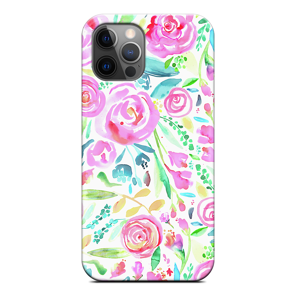 Sweet Floral Roses Pastel Bouquet iPhone Case
