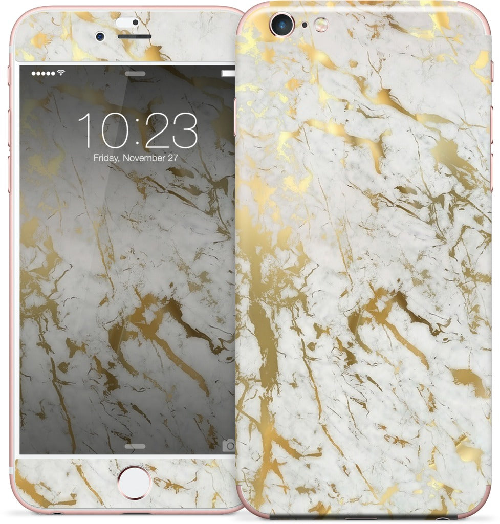 Gold Marble iPhone Skin
