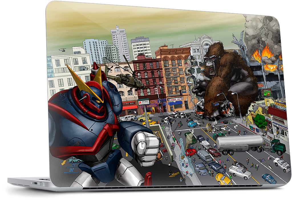 War Of The Monsters MacBook Skin