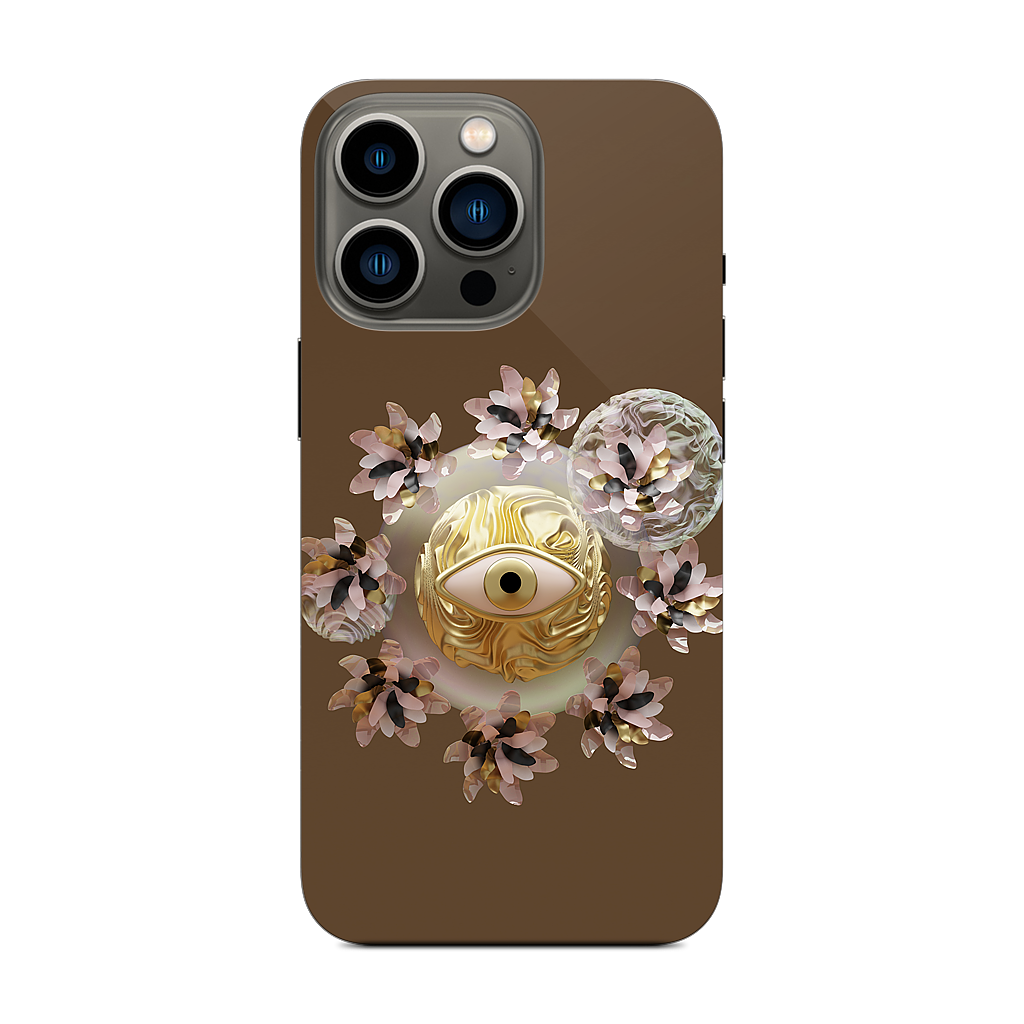 Golden Flowers iPhone Skin