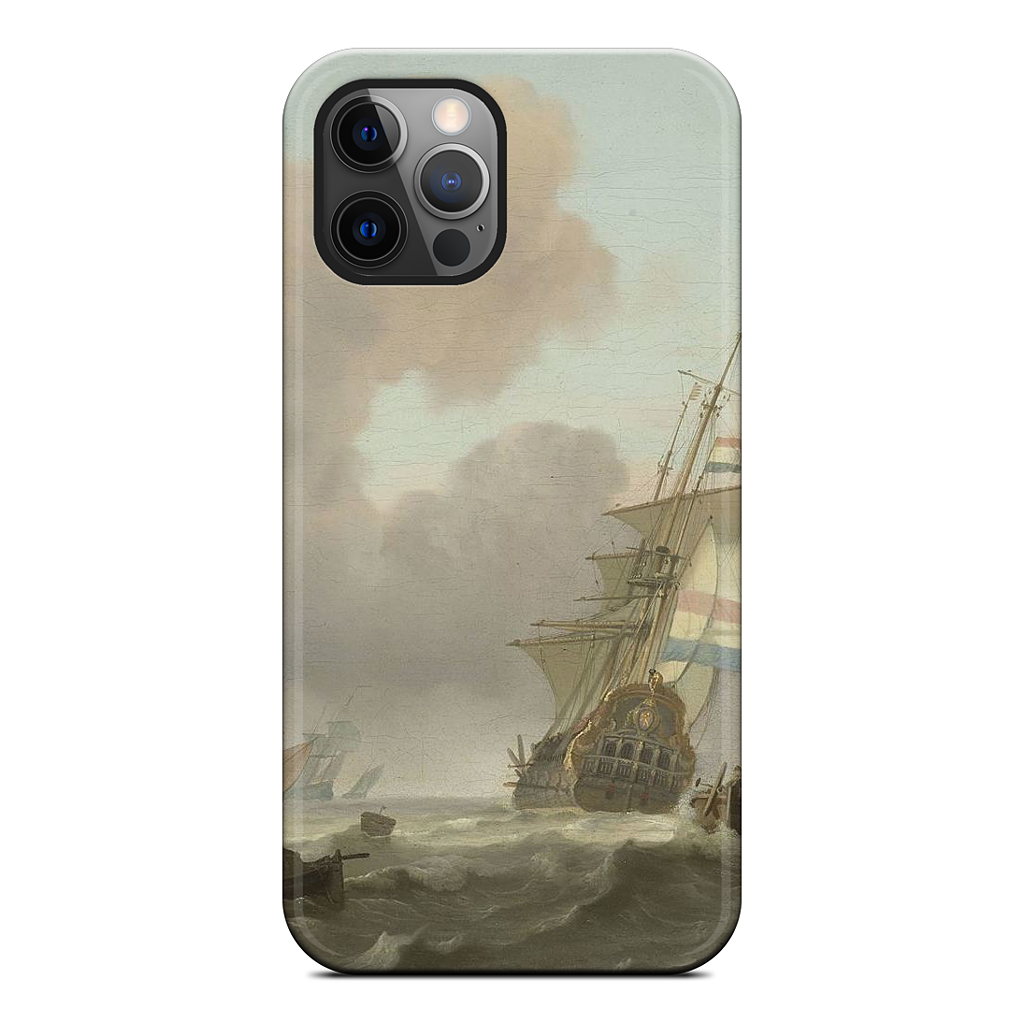 Ships in Choppy Sea iPhone Case