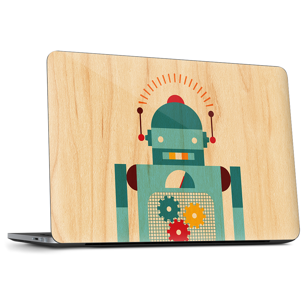 Blue Robot Dell Laptop Skin