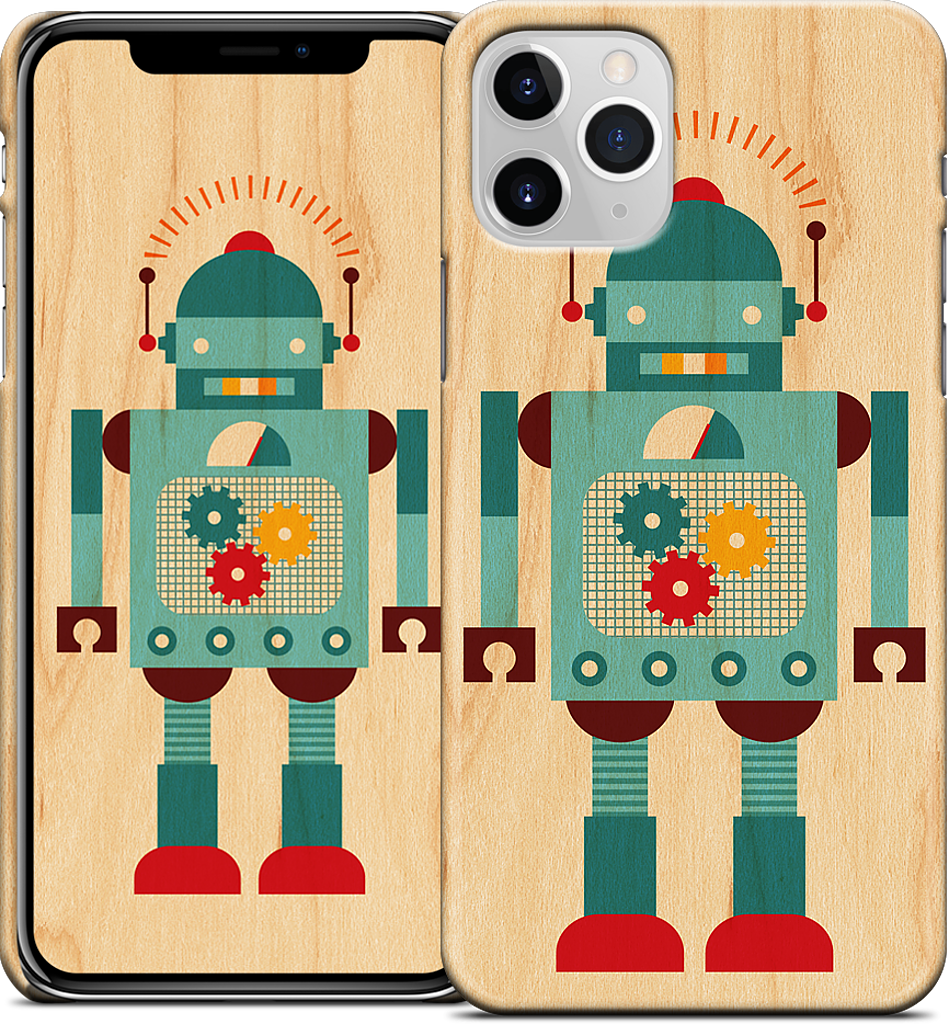 Blue Robot iPhone Case