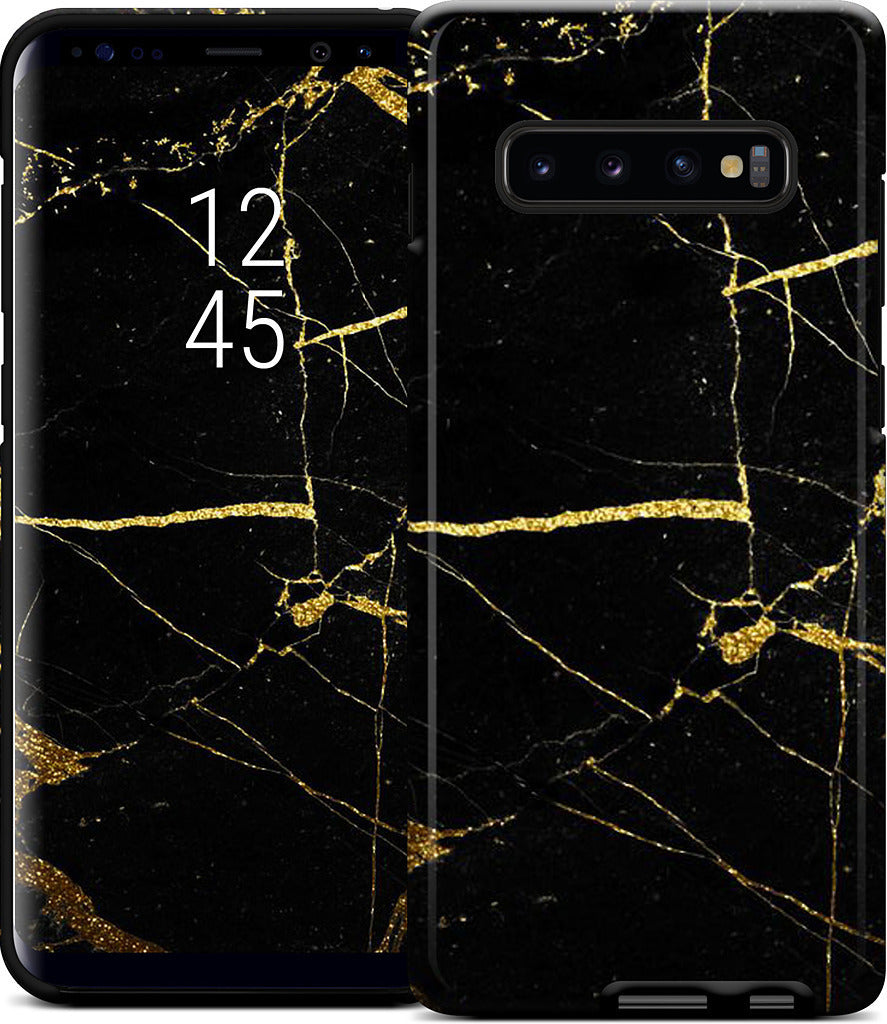 Black and Gold Marble Samsung Case