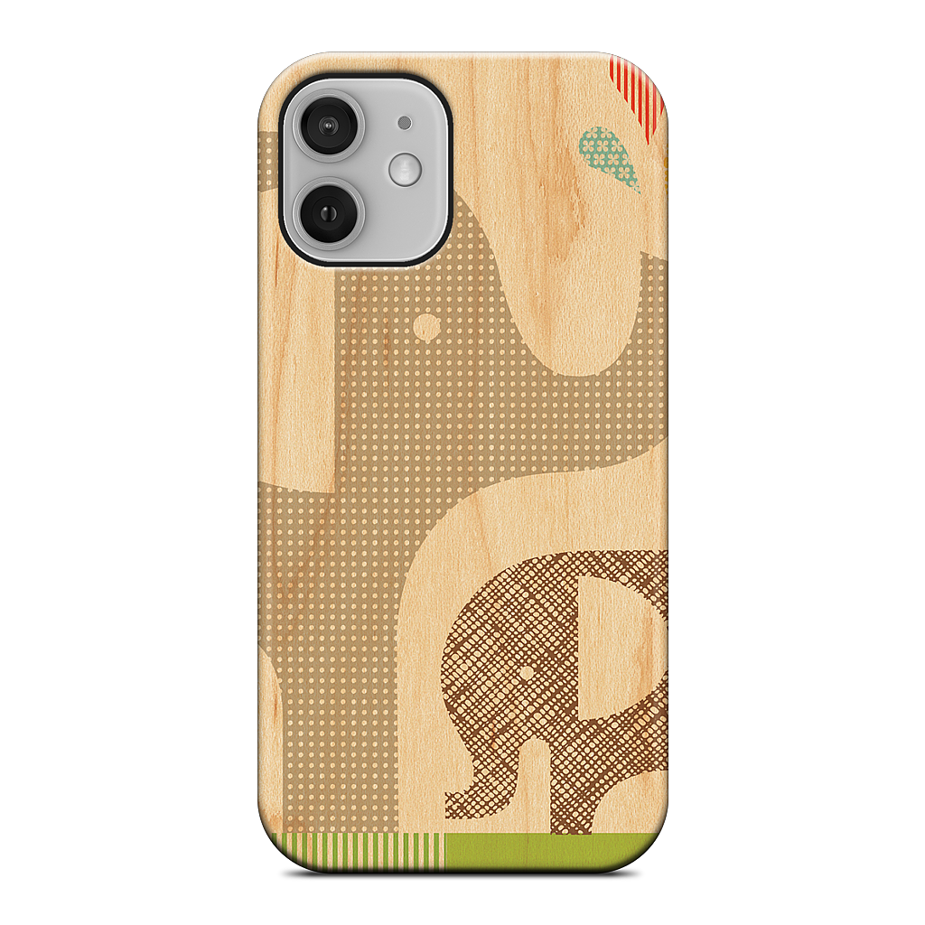 Elephant with Calf iPhone Case