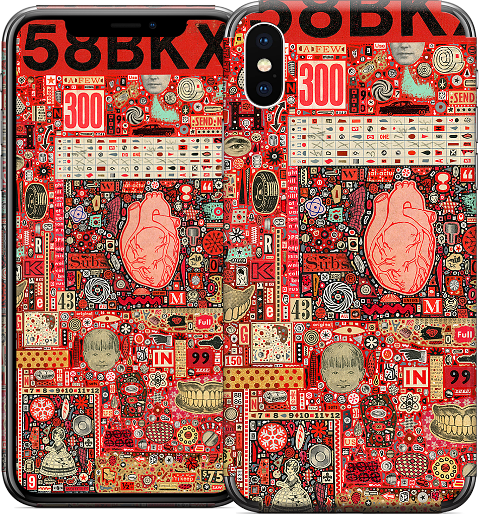 Big Numbers - Heart and Teeth iPhone Skin