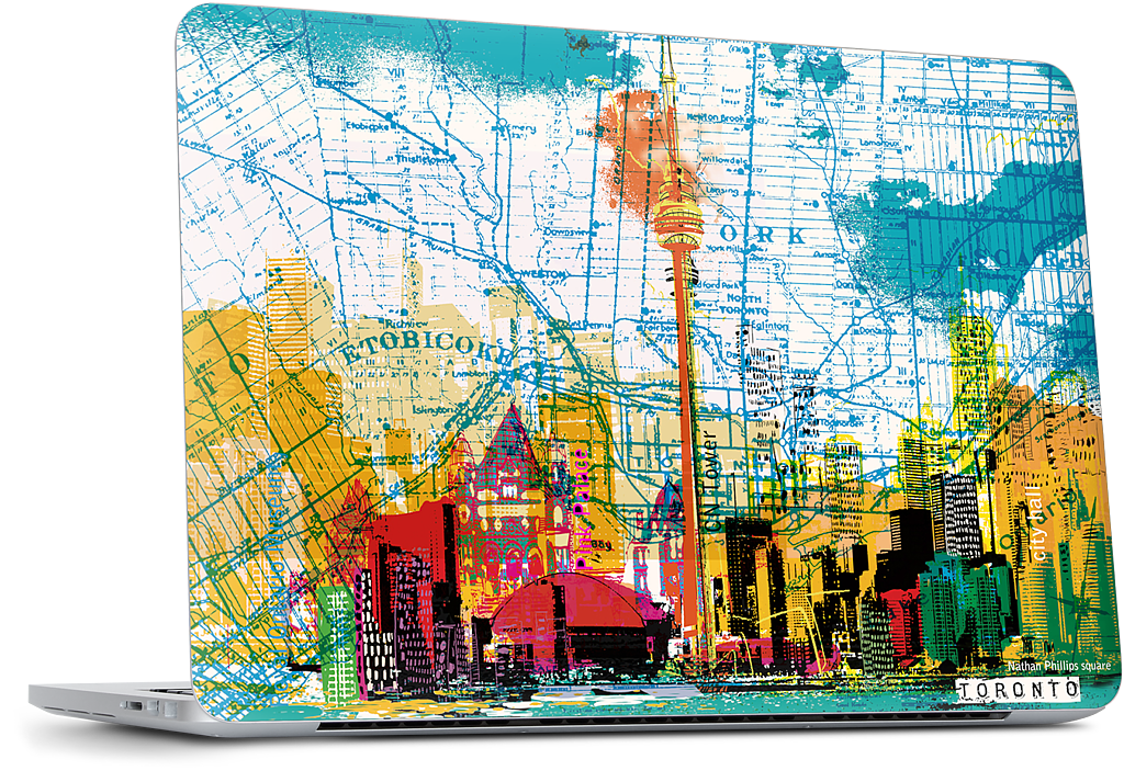 Toronto Skyline MacBook Skin