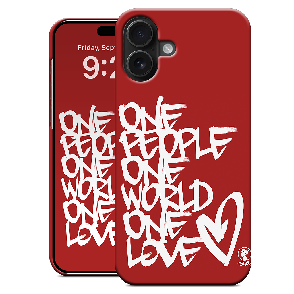 One People, One World, One Love iPhone Case