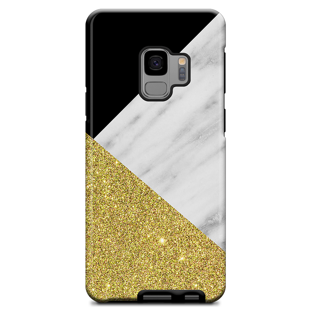 Gold and Real Italian Marble Collage Samsung Case
