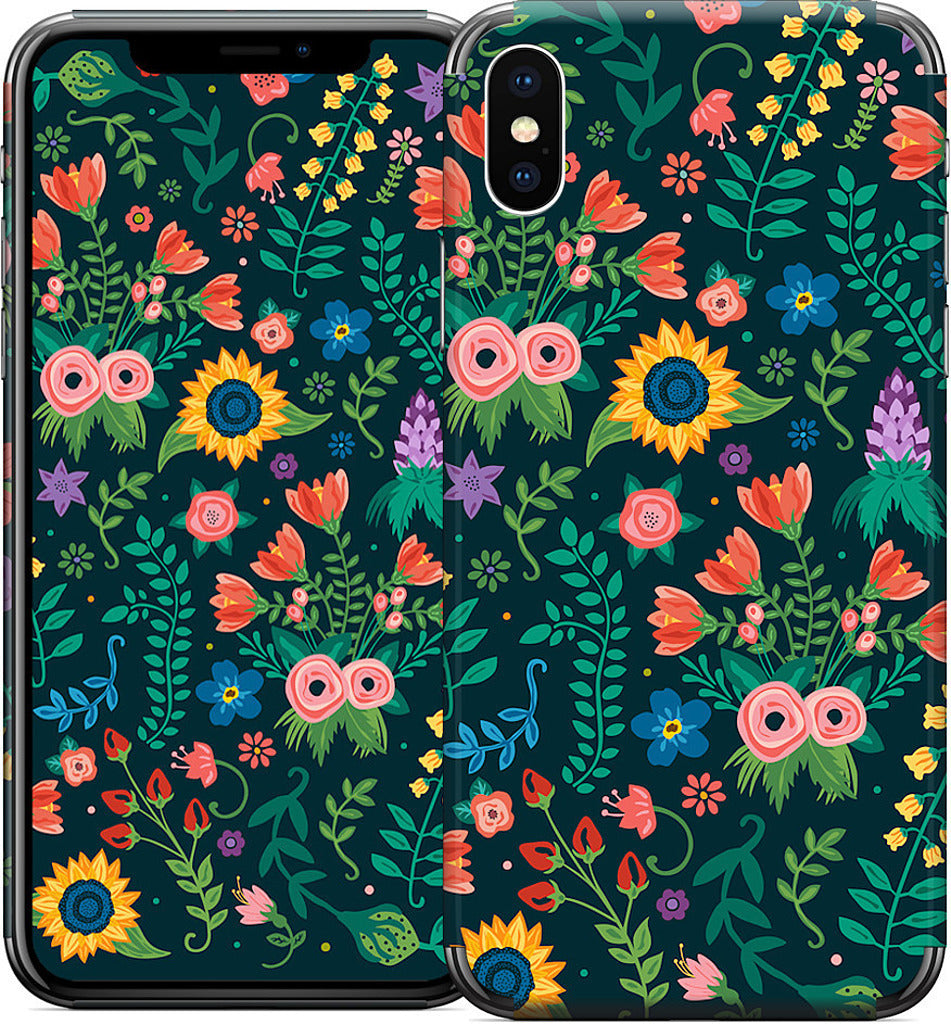 Floral Heart iPhone Skin