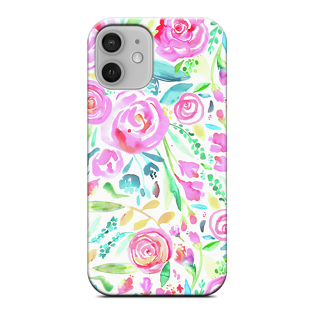 Sweet Floral Roses Pastel Bouquet iPhone Case