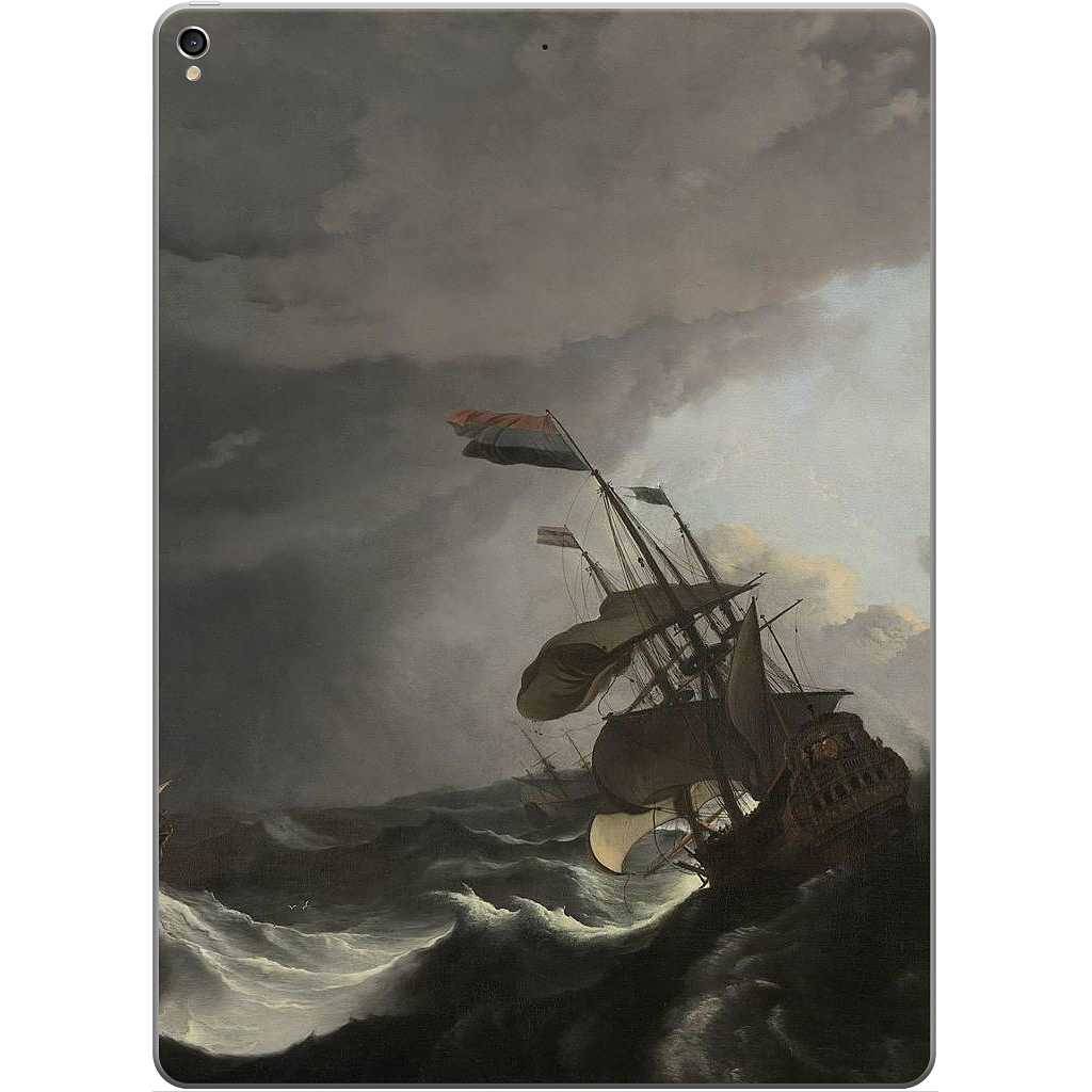 Warships During a Storm iPad Skin