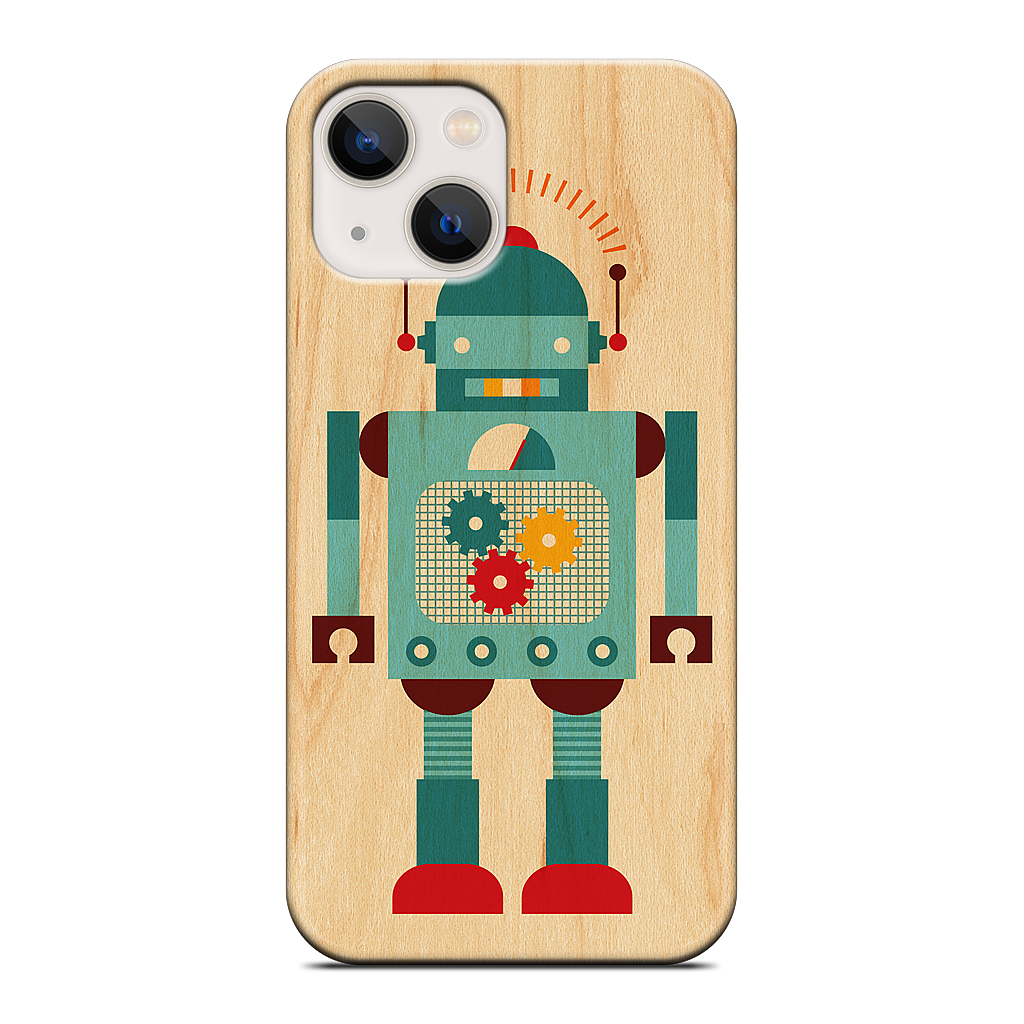 Blue Robot iPhone Case
