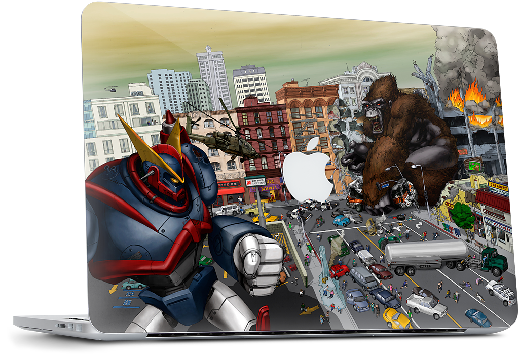 War Of The Monsters MacBook Skin
