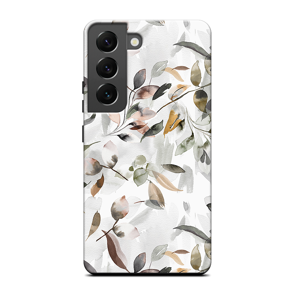 Watercolor Leaves Green Samsung Case