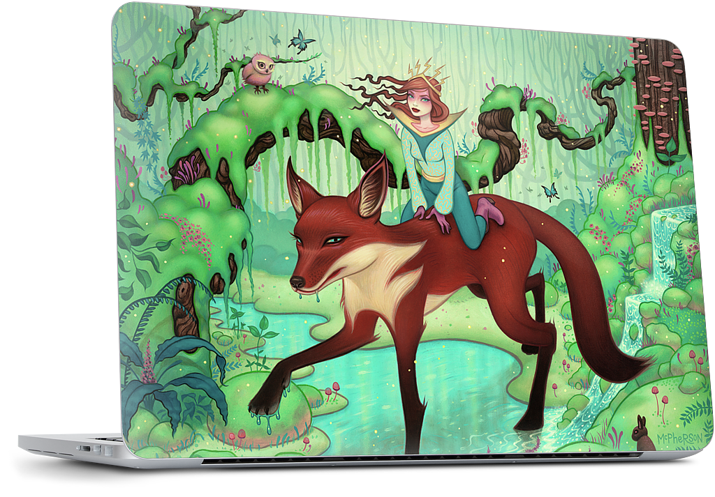 The Fox's Respite MacBook Skin