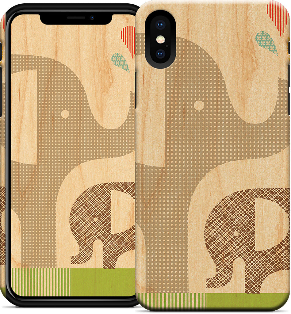 Elephant with Calf iPhone Case