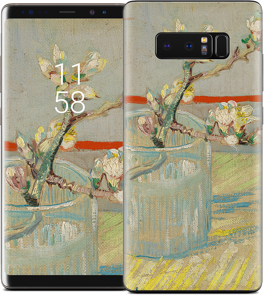Spring of Flowering Almond in a Glass Samsung Skin