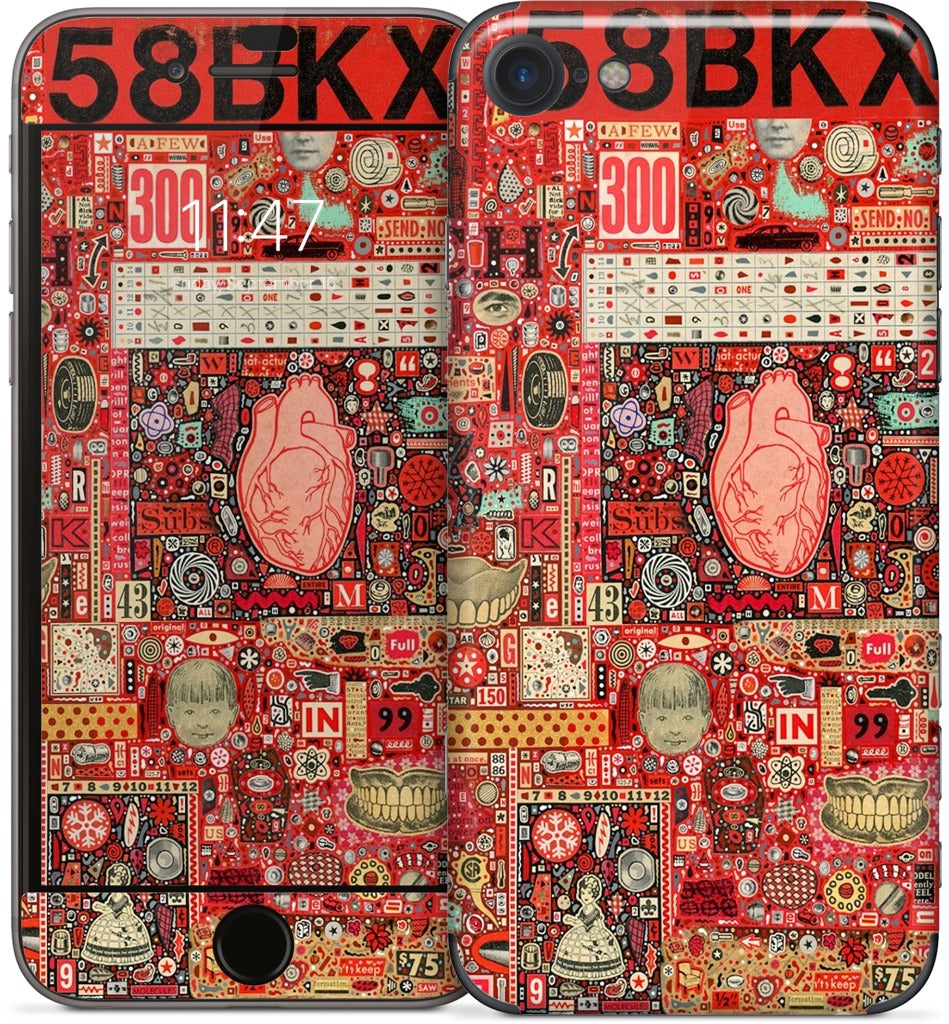 Big Numbers - Heart and Teeth iPhone Skin