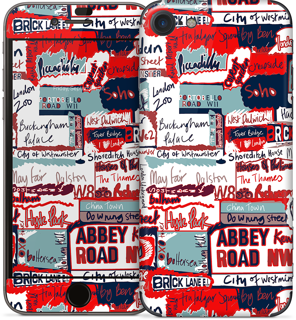 London Words iPhone Skin