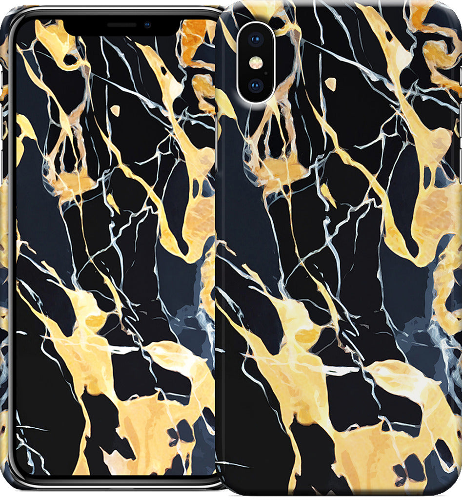 Black Marble iPhone Case