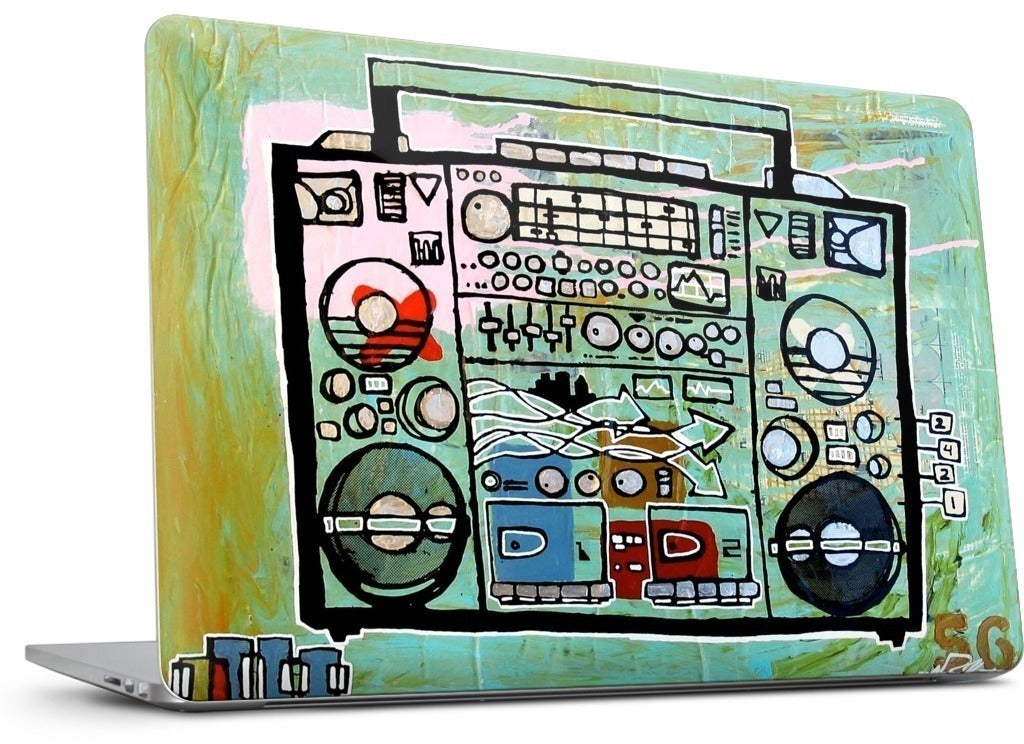 Ghetto Blaster MacBook Skin