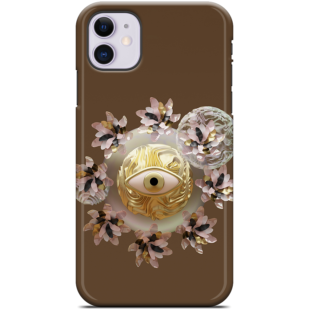 Golden Flowers iPhone Case